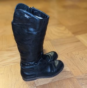 Emu knee high leather Winter boots, size 7, black
